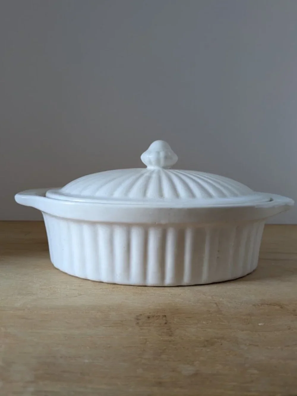 Vintage Ceramic Oven Proof Lidded Casserole Dish